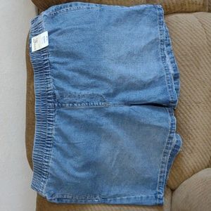 Terra & and Sky high rise plus sized denim jean shorts 2x 20W-22W New with tags!